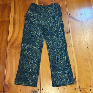 Habitat Blue and Green Floral Straight Leg Pants
